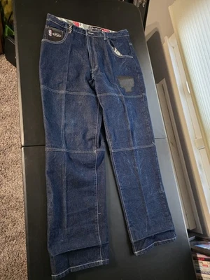 Jeans vintage UNK NBA 36x34 parche de los Chicago Bulls holgado hip hop denim Y2K Foto 1 de 4