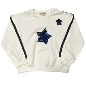 Doe a Dear Sequin Star Sweatshirt Size 6 - Picture 1 of 6