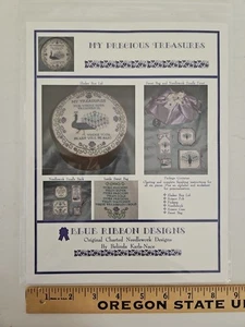 Blue Ribbon Designs MY PRECIOUS TREASURES Peacock Cross Stitch Pattern FCE - Picture 1 of 6