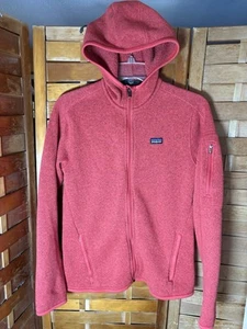 Patagonia M 34” Around L 25” Rust Full Zip Hoodie Warm Pockets Fun Camping Layer - Picture 1 of 7
