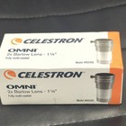 Celestron Omni (93326) 1.25" (1 1/4") 2x Barlow Lens Genuine Fully Multi Coated