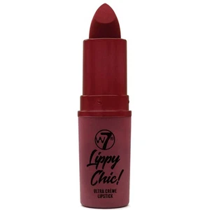 W7 Lippy Chic Lipstick Sarcasm - Creamy Moisturising Dark Red Lips Smooth Glossy - Picture 1 of 1