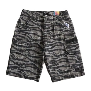 Modern Culture Herren Cargo Shorts Gr. 29 Stretch Stoff schwarz Tarnhose - Bild 1 von 5