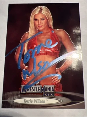 2003 Fleer Wrestlemania XIX TORRIE WILSON On Card Auto (in Person) #67 (AU) - Image 1 of 3