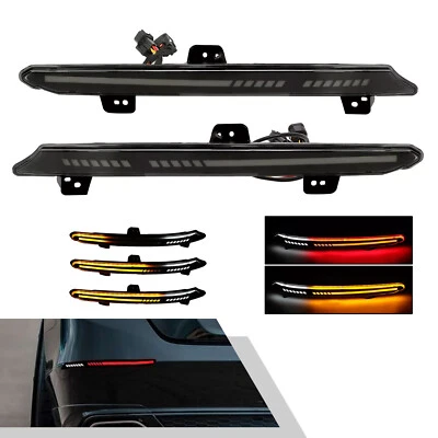 Smoked Lens Led Rear Bumper Reflector Brake Tail Light for Honda Accord 18 19-22 Foto 1 de 4