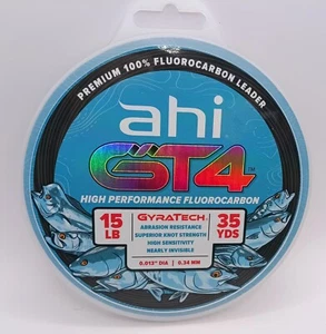 AHI GyraTech GT4 High Performance Fluorocarbon Leader 15# X 35 yd. Klar - Bild 1 von 2