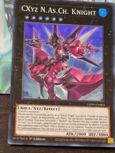 CXyz N.As.Ch. Knight LED9-EN004 Legendary Duelists: Duels from the Deep 1st - Picture 1 of 2