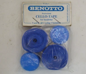 CINTA DE VIOLONCHELO BENOTTO PARA MANILLAR - AZUL OSCURO - NOS - NUEVO EN PAQUETE - Imagen 1 de 4