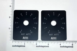 Altec Lansing Valencia HF Att. L-Pad Plate Label Badge Custom Made Aluminum Pair - Picture 1 of 5
