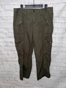 Charles Vögele Biaggini leichte Cargohose Taschen Abnäher olivgrün Grösse 40 - Bild 1 von 6