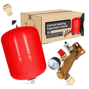 Recipiente de expansión de calefacción caldera de membrana recipiente 18 l grupo de seguridad conector - Imagen 1 de 5