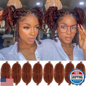 Springy Afro Twist Hair 8 Packs Marley Twist Braiding Hair Pre Separated Spri - Picture 1 of 5