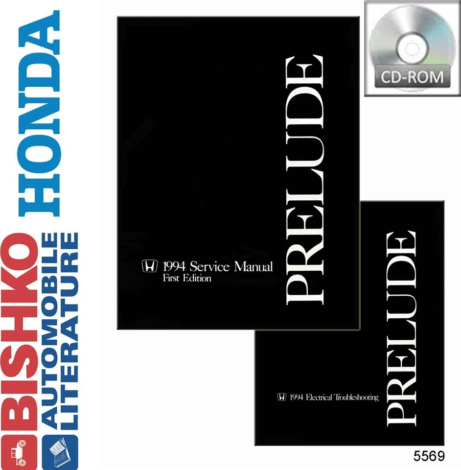 Honda Prelude Shop 1994 manual de reparación CD motor transmisión eléctrico equipo original Foto 1 de 1