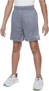 Nike Kids' Dri-FIT Mesh Training Shorts - Cool Grey - Size Large  New - Picture 1 of 4