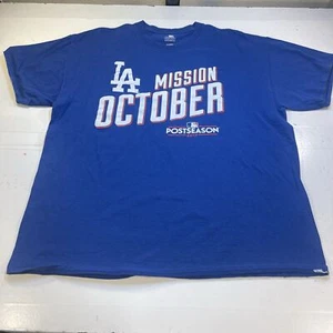 Los Angeles LA DODGERS MLB BASEBALL MISSION OCTOBER T SHIRT Mens XL Post Season - Picture 1 of 3