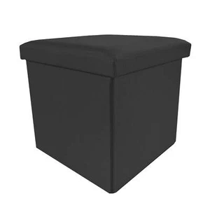 Puff Cuadrado Plegable Tela - Diseño Moderno y Funcionalidad Extra 38x38cm - Imagen 1 de 19