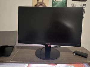 Acer 21.5 Inch Full HD (1920 x 1080) IPS Ultra-Thin Zero Frame Computer Monitor - Picture 1 of 4