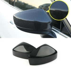 Carbon Fiber 2X Side Rearview Mirror Cover Trim For Mazda CX-5 CX5 2017-2022 - Picture 1 of 9