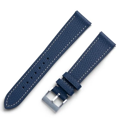 Genuine Leather Epsom Leather Watch Strap - 18mm, 19mm, 20m, 22mm - Zermatt Hypo - Image 1 of 4