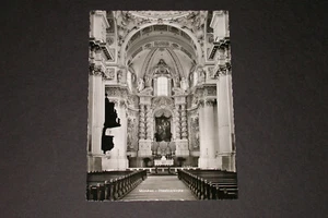 161 Ansichtskarte Postcard cartolina München Theatinerkirche von innen Echt-Foto - Picture 1 of 2