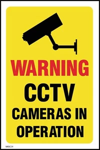 Warning CCTV cameras in operations Sign or Sticker - All sizes (MISC31) - Picture 1 of 4