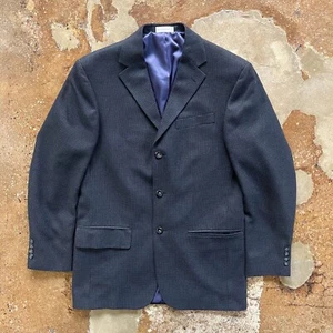 Vintage Geoffrey Beene Houndstooth Blazer Jacket 38R Suit Coat - Picture 1 of 7