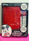 NEUF ensemble paillettes rouges journal Disney Minnie Mouse + feuilles autocollantes enfants 3 ans et plus