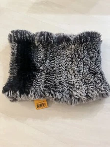Tory Burch Kaninchenfell Trichter Halswärmer Halstuch Neu mit Etikett - Bild 1 von 11