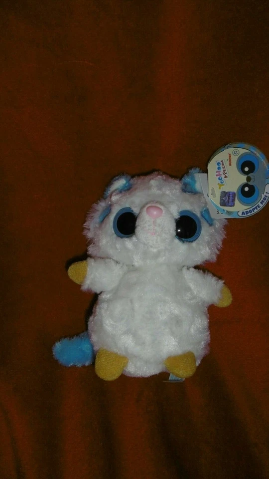 Doudou PELUCHE YooHoo & Friends Muhon Le Tigre Blanc et Rouge 17 cm - Photo 1/1