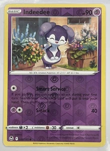 Pokemon TCG Indeedee 086/195 Silver Tempest Reverse Holo Card English 2022 NM - Imagen 1 de 2