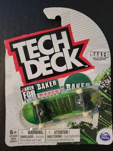 2021 TECH DECK BAKER GREEN WOOD GRAIN REYNOLDS RARE NIB Ships Fast!! - Picture 1 of 4
