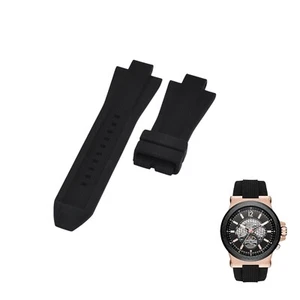 MK9019 29mm Black Rubber Watch Strap For Michael Kors - Picture 1 of 7