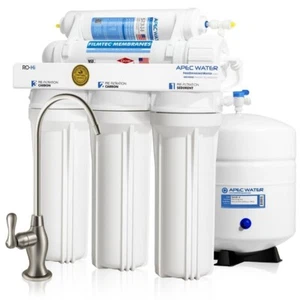 APEC 5 Stufen 90GPD High Flow Zertifiziert Umkehrosmose Wasserfilter System RO-90 - Bild 1 von 5