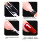 (Short)550 Pcs Nail Tips Ultra Thin Seamless Semi Frosted Press On Clear BGS