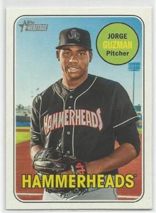Jorge Guzman Miami Marlins 2018 Topps Heritage Minors - Picture 1 of 3