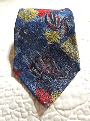 Corbata "Z" Ermenegildo Zegna 100% Seda Estilo Impresionista: Hecha ITALIA  Foto 1 de 4