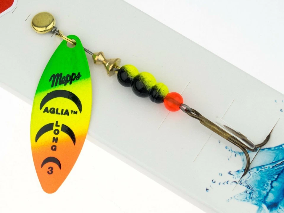 Mepps Aglia Long Size: #3 11.5g spinner Esche cucchiaino rotante COLORI - Immagine 1 di 1