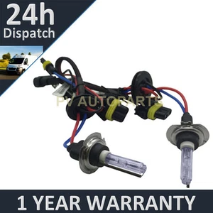 2X BULBS FOR AFTER MARKET HID CONVERSION KIT XENON 6000K ICE WHITE 55W PLUG IN - Picture 1 of 1