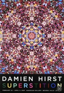 🦋 Damien Hirst 🦋Superstition Original 🦋Gagosian Exhibition Poster 100X66cm🦋 - Picture 1 of 6