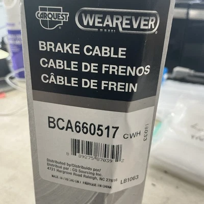 Carquest Wearever Parking Brake Cable BCA660517 2008 Hummer H3 - Image 1 of 2