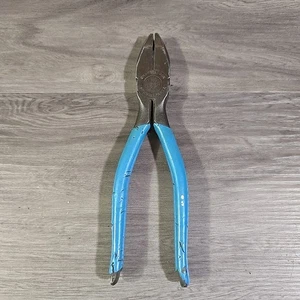 Channellock 347 Lineman Pliers Meadville PA USA Rubber Handles Vintage - Picture 1 of 12
