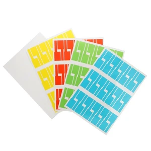 20 Sheets/600pcs Etikettenaufkleber Für Netzwerkkabel Schnurmarker - Afbeelding 1 van 12