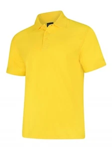 Uneek - Poloshirt Uniseks Deluxe - 50% Poliester 50% Kapas - Kuning - Saiz 4XL - Picture 1 of 1