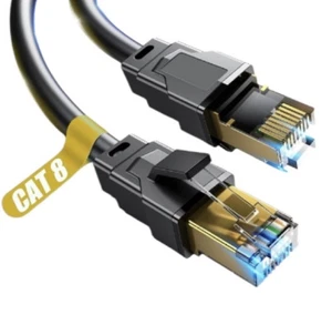Cat 8 Ethernet Cable New 30ft Heavy Duty High Speed Internet Network LAN Cable - Picture 1 of 2