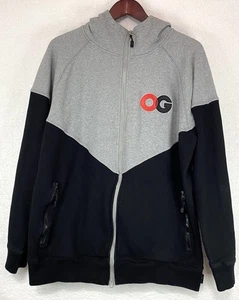 Vandal-A OG Hoodie Sweater Full Zip Mens 2XL Black/Gray Skater Punk Streetwear - Picture 1 of 12