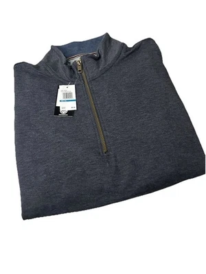 Pullover Ligero Vintage Impermeable 1/4 Cremallera Talla XXL NUEVO CON ETIQUETAS Gris/Azul Foto 1 de 4