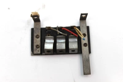 Vintage 3-Terminal Block Connector w/ Mounting Brackets & Wires – Industrial - Image 1 of 2