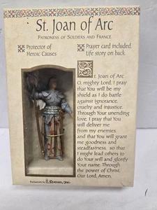 Figurina Santa Giovanna d'Arco Romana Inc. Patrona dei Soldati e Francia nuova con scatola - Foto 1 di 9