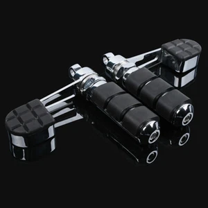 Stirrup Foot Pegs Footrests Fit For Harley Dyna FXDF Fat Boy FXDC FXDX Low Rider - Picture 1 of 5