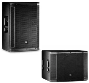JBL SRX815P 15" Two-Way 2000W PA Active Bass Speaker + SRX818SP 18" Speaker MINT - Picture 1 of 10